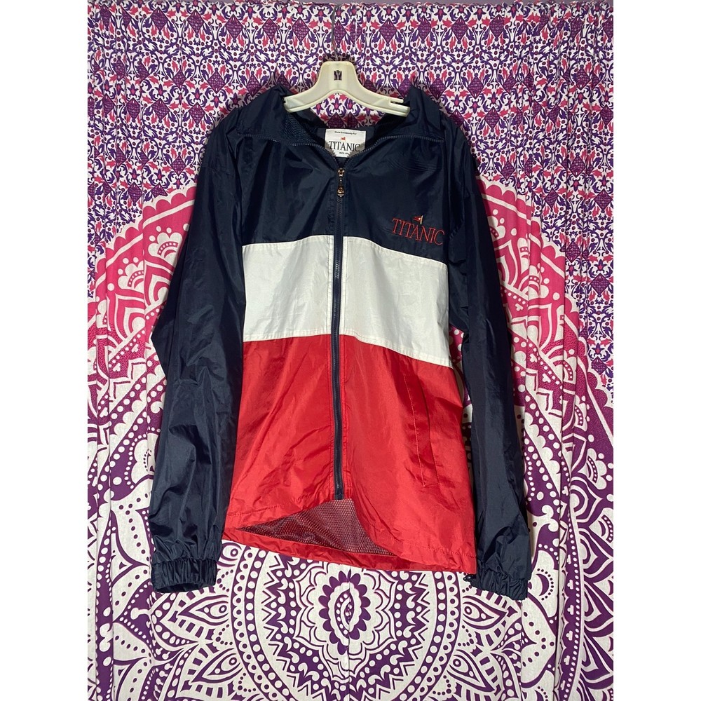 Titanic Jacket Coat Red White Blue Pigeon Forge Tennessee XXL